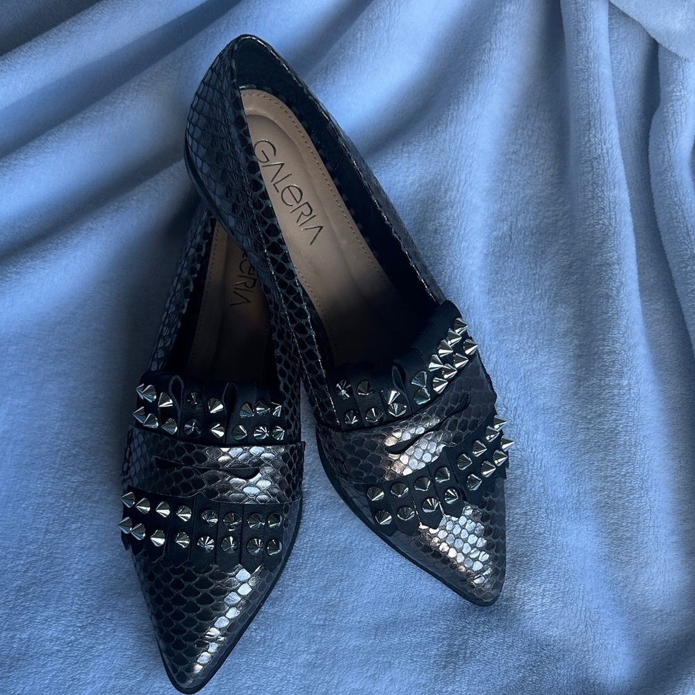 Black Studded Women's Shoes